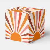 レトロサンレイズバーストサンセットオレンジイエローレッド フェイバーボックス (裏面サイド)