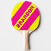 レトロサン名はっきりした付ストライプき3つの 卓球ラケット (裏面)