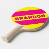 レトロサン名はっきりした付ストライプき3つの 卓球ラケット (正面アングル)