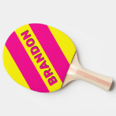 レトロサン名はっきりした付ストライプき3つの 卓球ラケット (横)