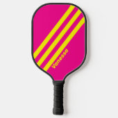 レトロサン名ストライプ付3つの浸し ピックルボールラケット (裏面)