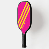レトロサン名ストライプ付3つの浸し ピックルボールラケット (左)