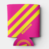 レトロサン名ストライプ付3つの浸し 缶クーラー (裏面)