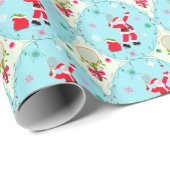 レトロサン遊タのテニスコージパターン ラッピングペーパー (ロールコーナー)