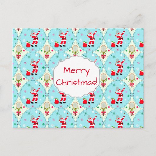 レトロサン遊タテニスオージーパターンホリデイP シーズンポストカード (正面)