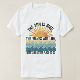 レトロサン&ウェーブサマーヴィーブアート Tシャツ