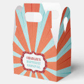 レトロサーカスカーニバル誕生日パーティー フェイバーボックス (オープン)