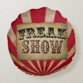 レトロサーカスポスターフリークショー ラウンドクッション (裏面)