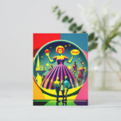 レトロサーカス美術館見学ポップ・アートの展 ポストカード (スタンド正面)