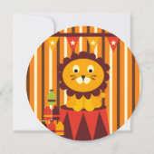 レトロサーカス誕生日サークル招待状 招待状 (裏面)