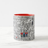 レトロサーカスbw col ツートーンマグカップ (中央)