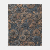 レトロサークルエレガンス フリースブランケット (正面)