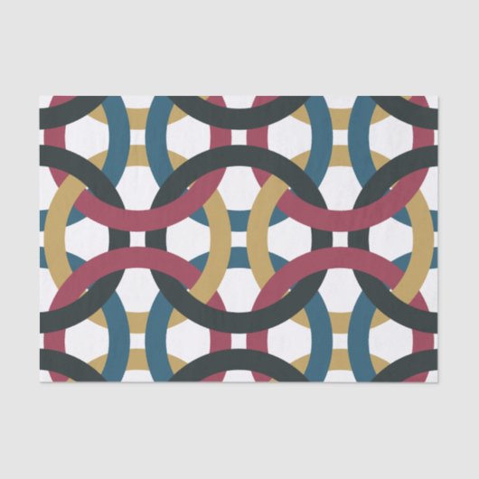 レトロサークルノットティッシュペーパー 薄葉紙 (正面)