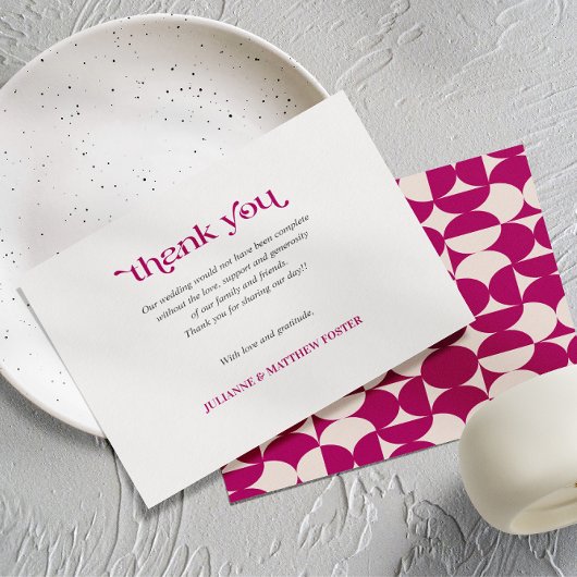 レトロサークルホタテ結婚ガイ サンキューカード