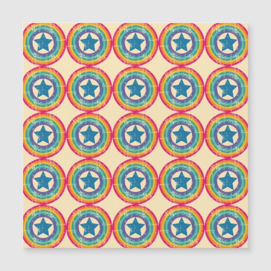 レトロサークル星:シームレスなテクスチャ。 (正面)