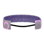 レトロサークル薄紫グレーオンダスティパープル1 アスレチックヘッドバンド (裏面)