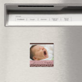 レトロサークルRosy Brown ・ベビー発表 マグネット (インサイチュ (食洗機))