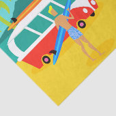 レトロサーファーカップルティッシュペーパー 薄葉紙 (詳細)