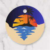 レトロサーファーカーベビーシャワー フェイバータグ (裏面)