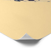 レトロサーファーサンセットビーチ ポスター (角)