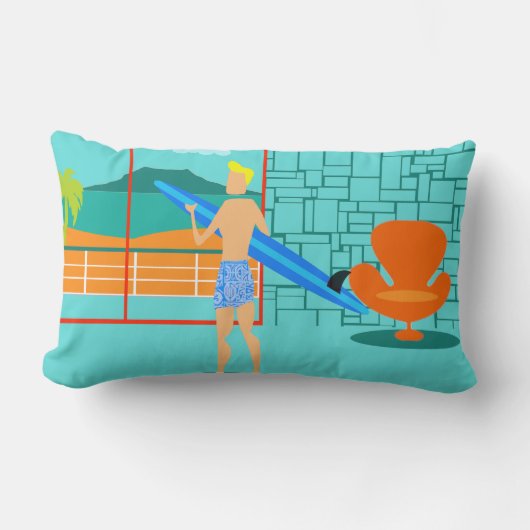 レトロサーファーデュデランバーピロー ランバークッション (正面)