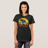 レトロサーファーヴィンテージ波サーフィンサーフビーチ Tシャツ (正面フル)