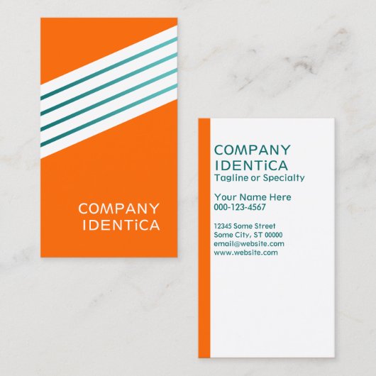 レトロサーファー・オレンジ 名刺 (正面/裏面)