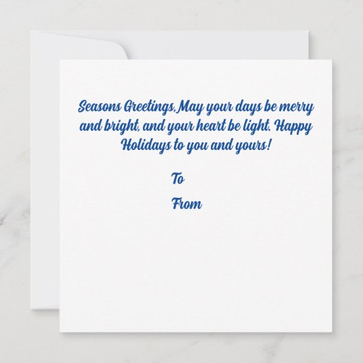 レトロサーフィンサンタオンアザヴィンテージスタイルクリスマス カード (裏面)