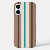 レトロサーフィンストライプパターン Case-Mate iPhoneケース (裏面)