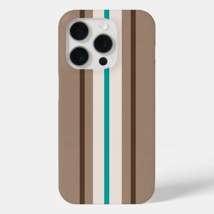 レトロサーフィンストライプパターン iPhone 15 PROケース