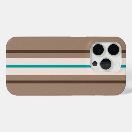 レトロサーフィンストライプパターン Case-Mate iPhoneケース (裏面 (横))