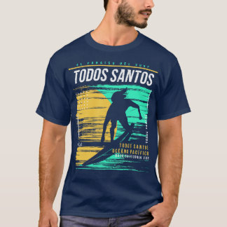 レトロサーフィントドスサントスメキシコヴィンテージサーファーB Tシャツ