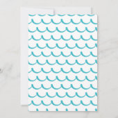 レトロサーフィンパーティーに飛び込め！5歳の誕生日パーティー 招待状 (裏面)