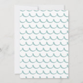 レトロサーフィンパーティーに飛び込め！5歳の誕生日パーティー 招待状 (裏面)