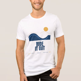 レトロサーフィン乗り切るトリブレンドTシャツ トライブレンドＴシャツ
