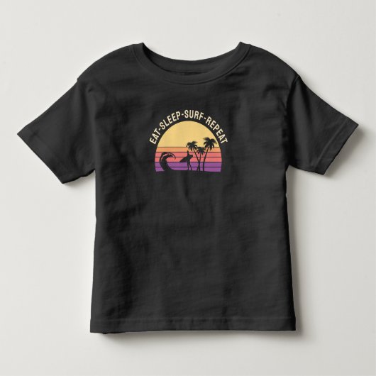 レトロサーフィン トドラーTシャツ (正面)