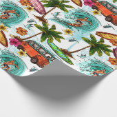 レトロサーフィン ラッピングペーパー (角)