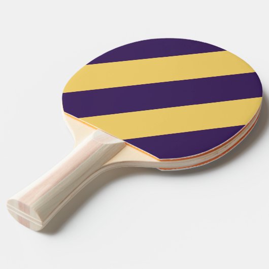 レトロサーフサンセットはっきりしたストライプズ 卓球ラケット (正面アングル)