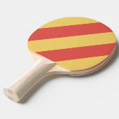 レトロサーフサンセットスリーはっきりしたストライプズ 卓球ラケット (正面アングル)