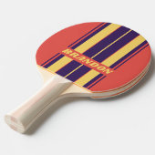 レトロサーフサンセットボストライプードの名前 卓球ラケット (正面アングル)