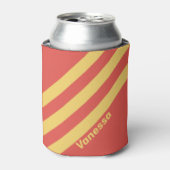 レトロサーフサンセット3ストライプつの名前 缶クーラー (缶正面)