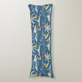 レトロサーフトロピカルパターン ボディピロー (正面縦)