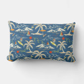 レトロサーフトロピカルパターン ランバークッション (正面)