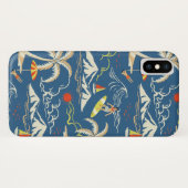 レトロサーフトロピカルパターン Case-Mate iPhoneケース (裏面(横))
