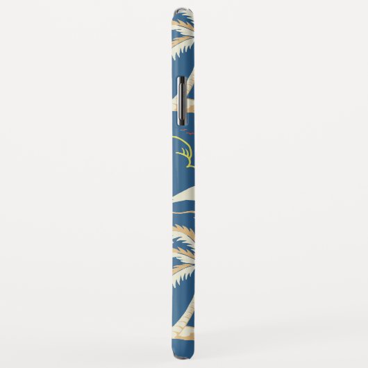 レトロサーフトロピカルパターン Case-Mate iPhoneケース (裏面/右)