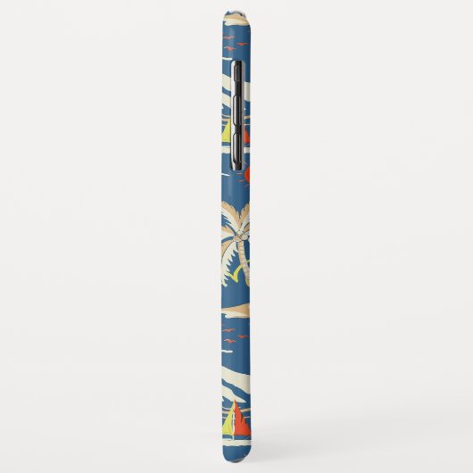 レトロサーフトロピカルパターン Case-Mate iPhoneケース (裏面/左)