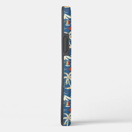 レトロサーフトロピカルパターン Case-Mate iPhoneケース (裏面 / 右)