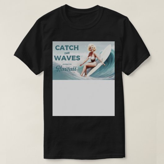 レトロサーフハワイ Tシャツ (デザイン正面)