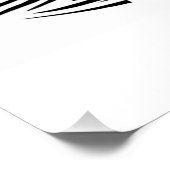 レトロサーフバン&パームツリーズデザイン光沢ポスター ポスター (コーナー)