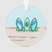 レトロサーフボード オーナメント (裏面)